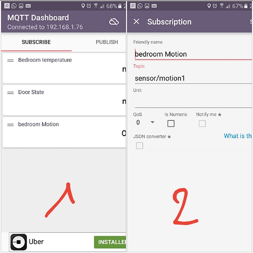 ESP 8266 PIR Motion sensor + MQTT Share your Projects! Home